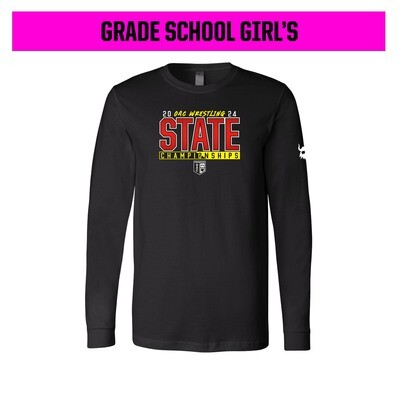 OAC 2024 GRADE SCHOOL GIRLS State Black Long Sleeve