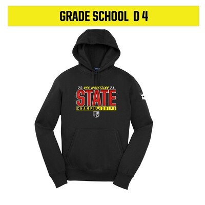 OAC 2024 Grade School D4 State Black Hoodie