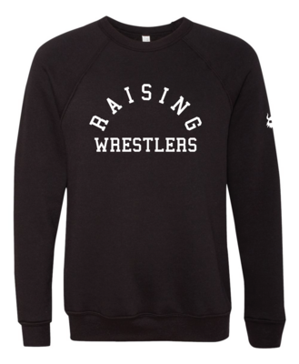 Raising Wrestlers Black Crewneck