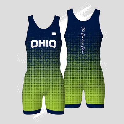OHIO MESH Green/Blue SINGLET