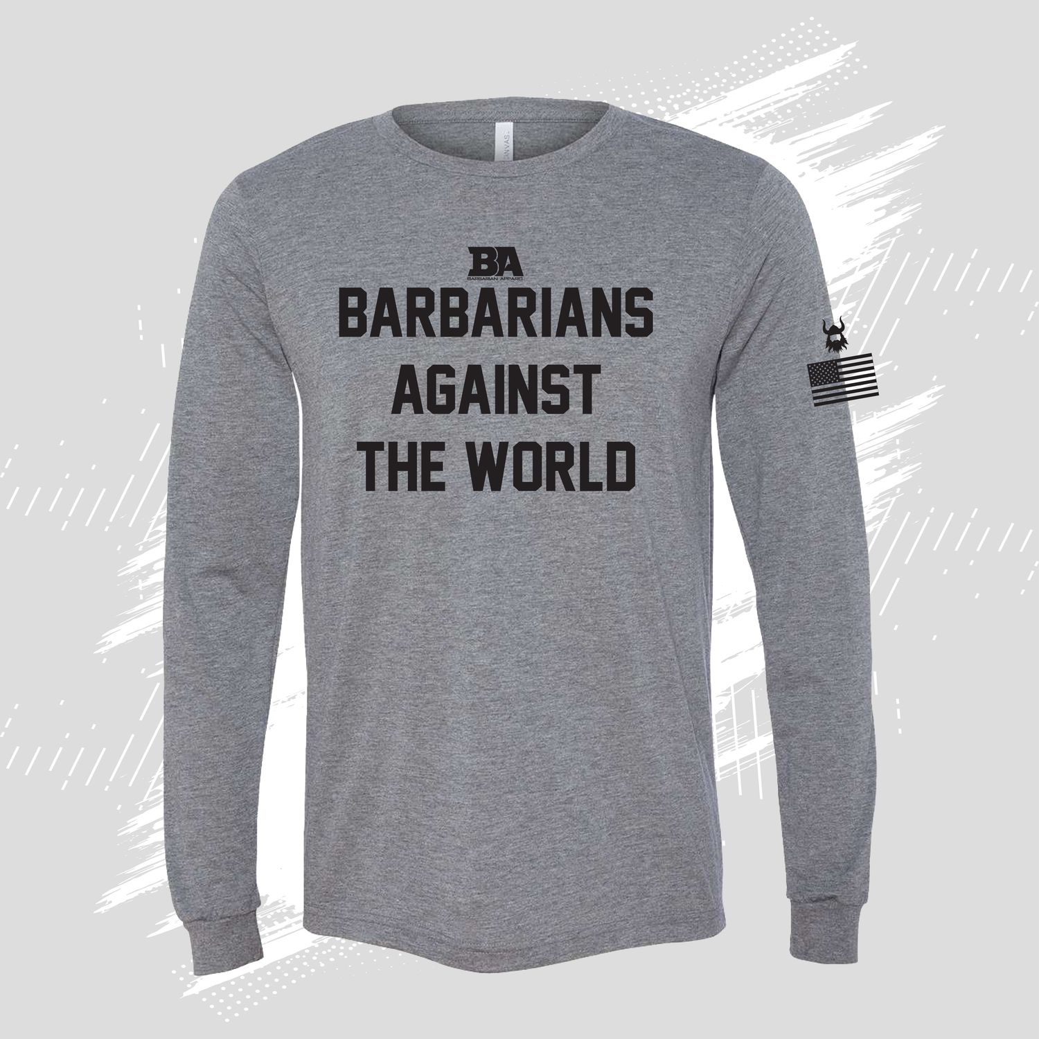 Barbarians Against The World Tri-Blend Long Sleeve