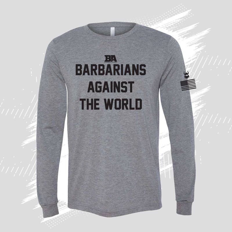 Barbarians Against The World Tri-Blend Long Sleeve