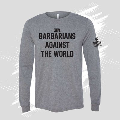 Barbarians Against The World Tri-Blend Long Sleeve