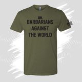 Military Green Barbarian Against The World Tri-Blend Shirt*