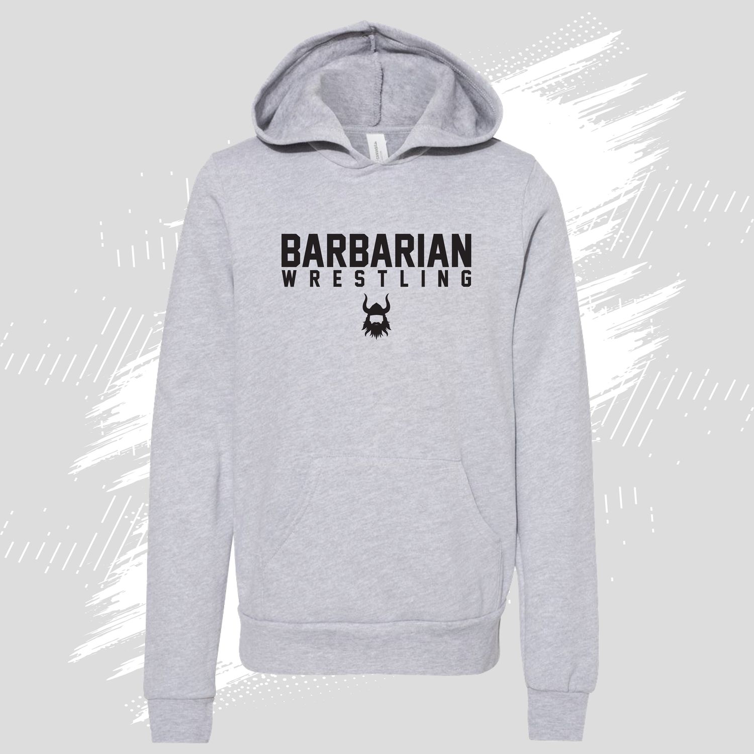 Barbarian Wrestling Grey Hoodie