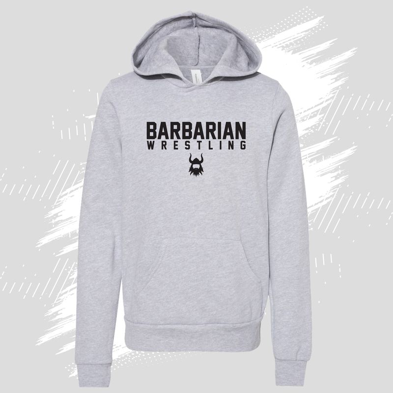 Barbarian Wrestling Grey Hoodie