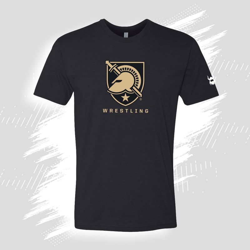 Army Crest Solid Black Blend Shirt