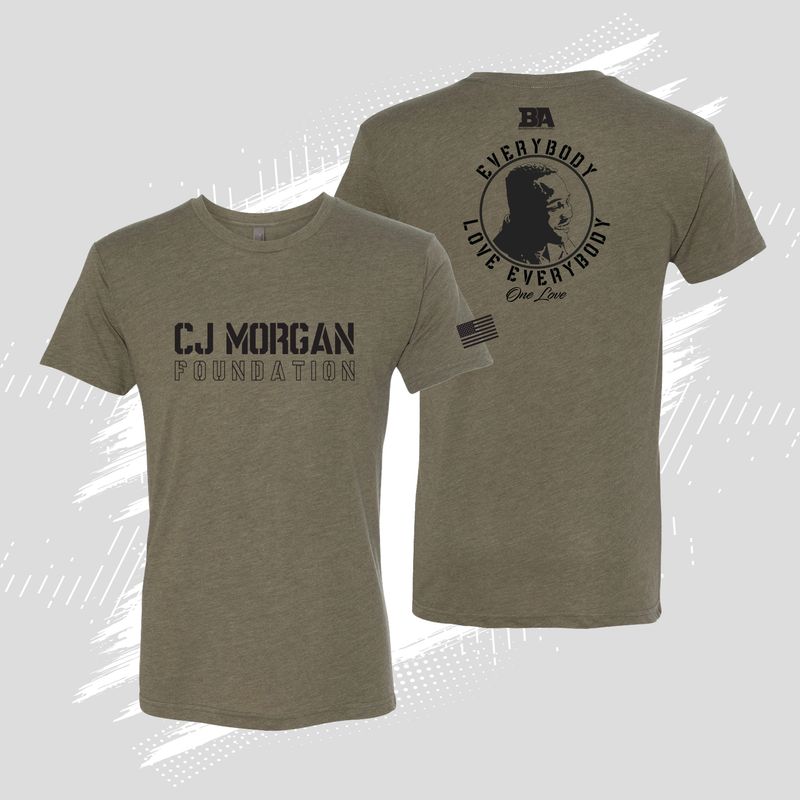 CJ Morgan Foundation Military Green Tri-blend Shirt