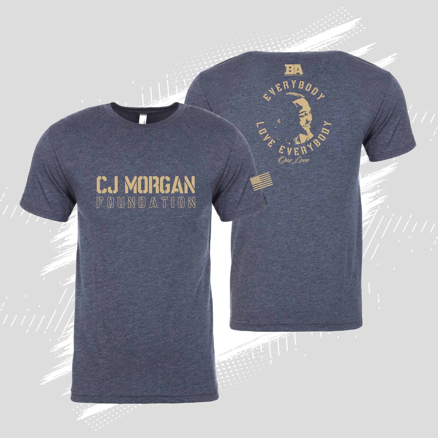 CJ Morgan Foundation Navy Tri-blend Shirt