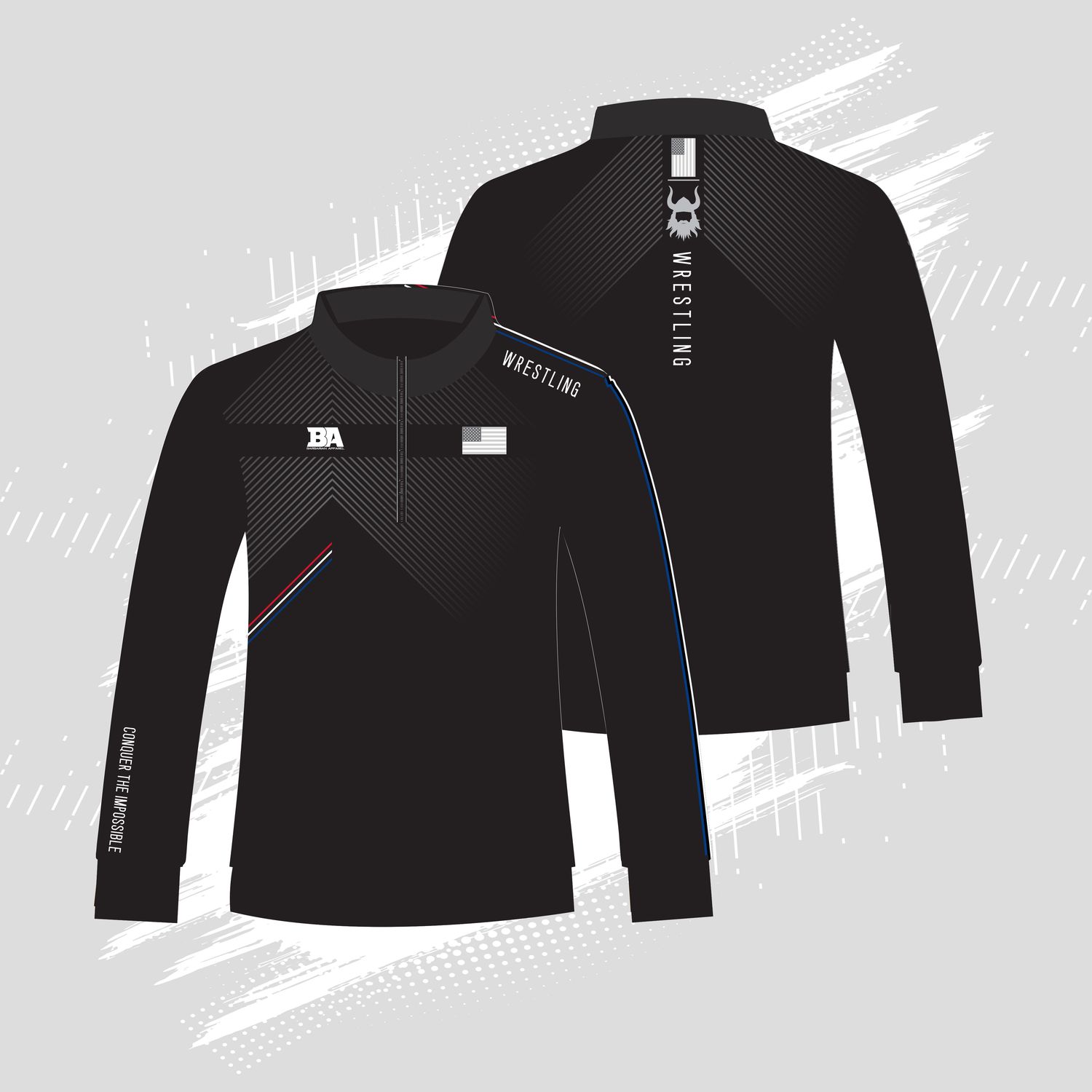 BA 1/4 Black &amp; Grey Jacket