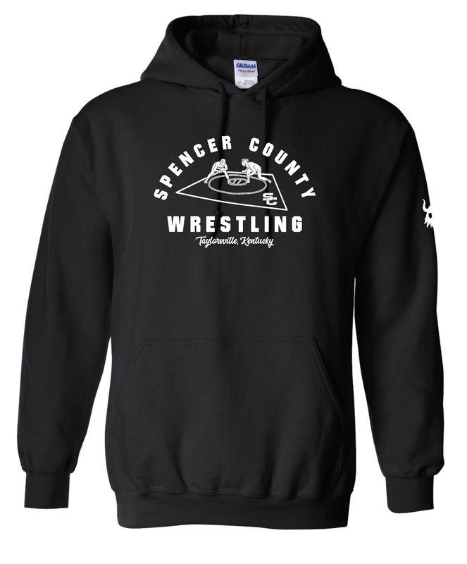 Spencer County Black Gildan Hoodie