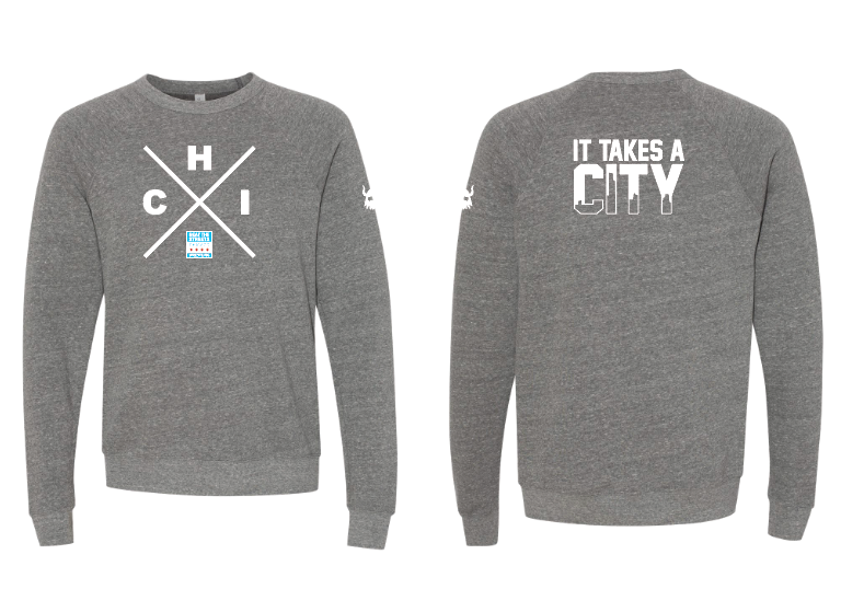 BTS Chicago 2024 Grey Crewneck Sweatshirt