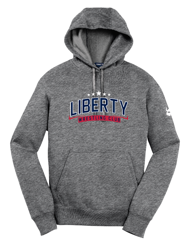 Liberty Youth Wrestling 2024 Grey Fleece Hoodie (for parents)