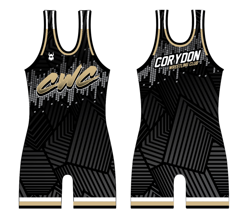 Corydon Wrestling Club BLACK Singlet