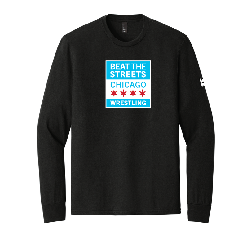 BTS Chicago Classic Black Triblend Long Sleeve