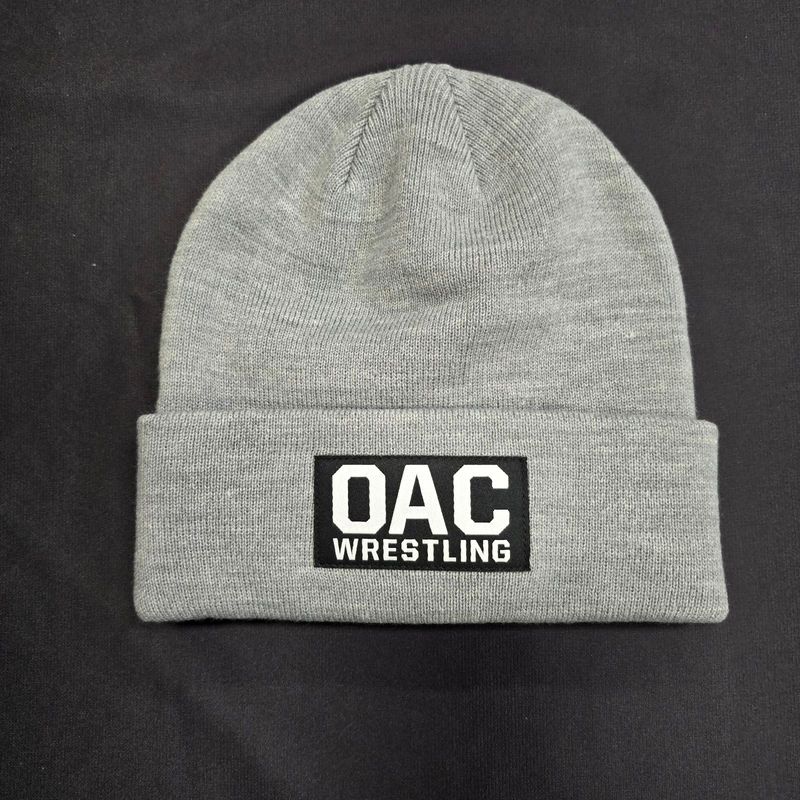OAC wrestling patch beanie