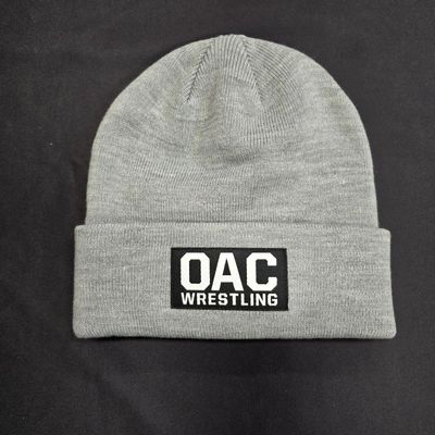 OAC wrestling patch beanie