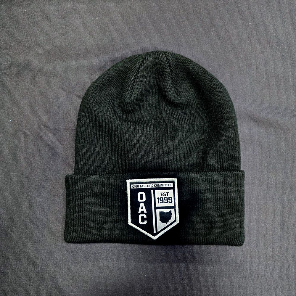 OAC Crest  patch black beanie