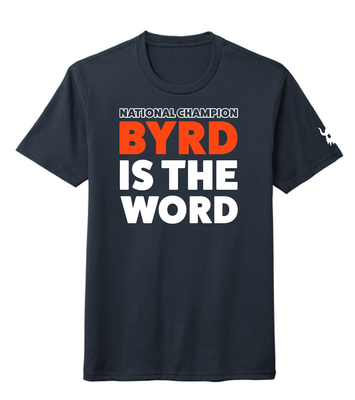Lucas Byrd Is The Word Navy Triblend Shirt Lucas Byrd Is The Word Navy Triblend Shirt