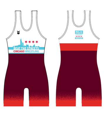 BTS Chicago Freestyle Red Singlet