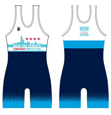 BTS Chicago Freestyle Blue Singlet