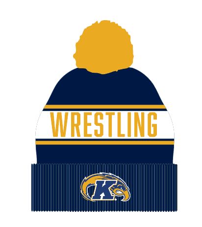 Kent State Wrestling Pom Beanie