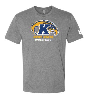 Kent State Wrestling Logo Grey Shirt