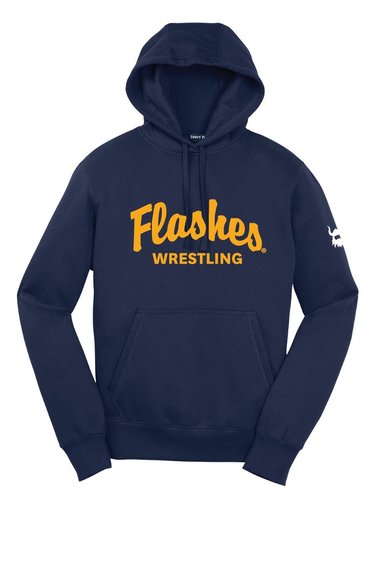 Kent State Flashes Wrestling Navy Blend Hoodie