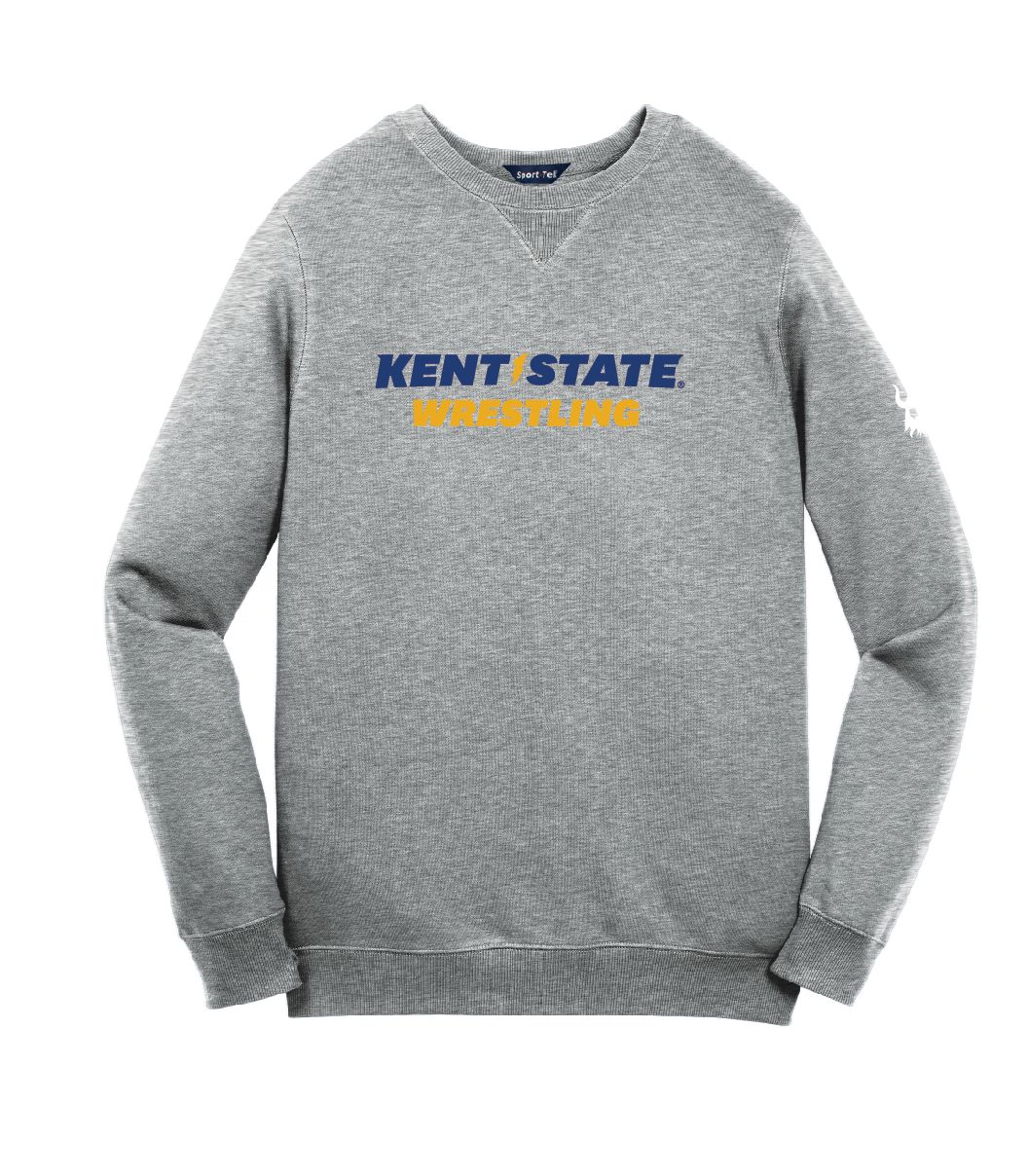 Kent State Wrestling Grey Crewneck.