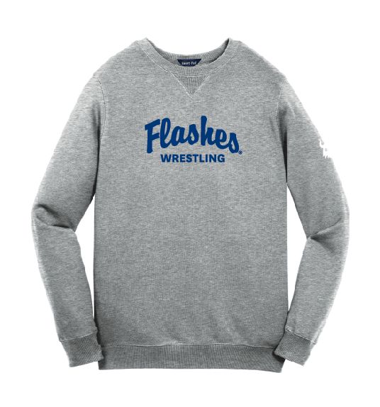 Kent State Flashes Wrestling Grey Crewneck.