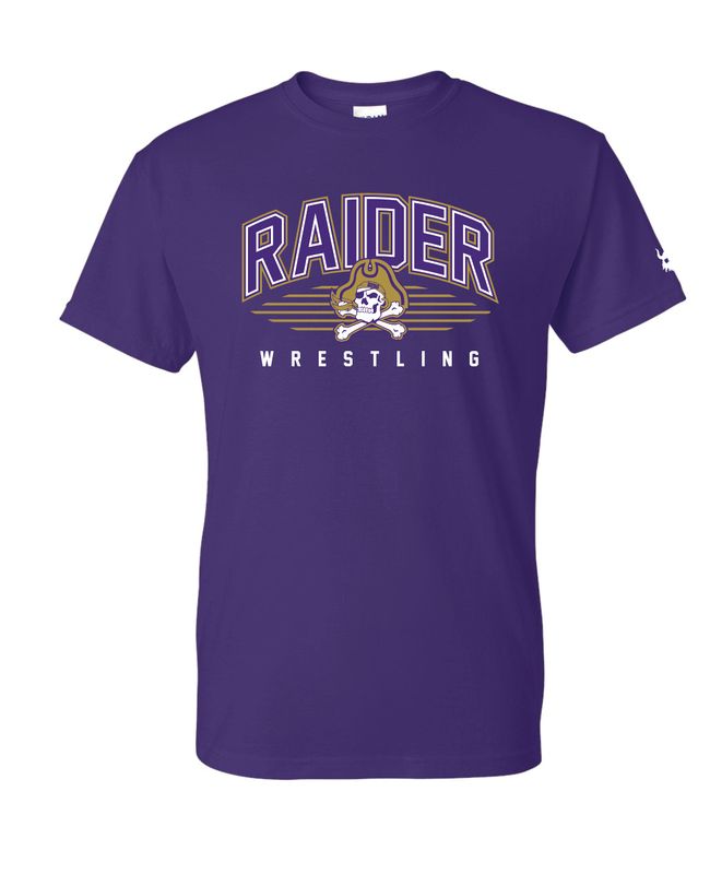 Reynoldsburg 2025 Raider Wrestling Purple Blend Shirt