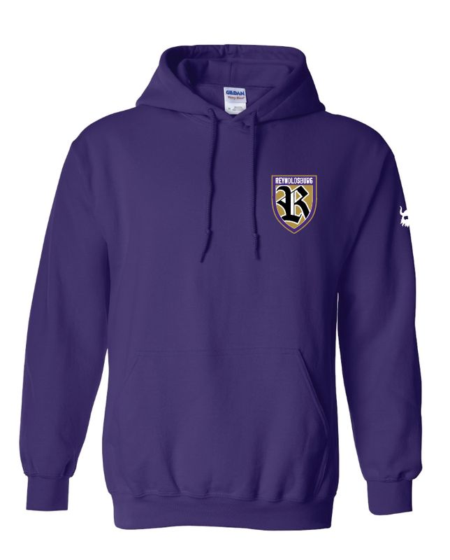 Reynoldsburg 2025 Crest Purple Hoodie