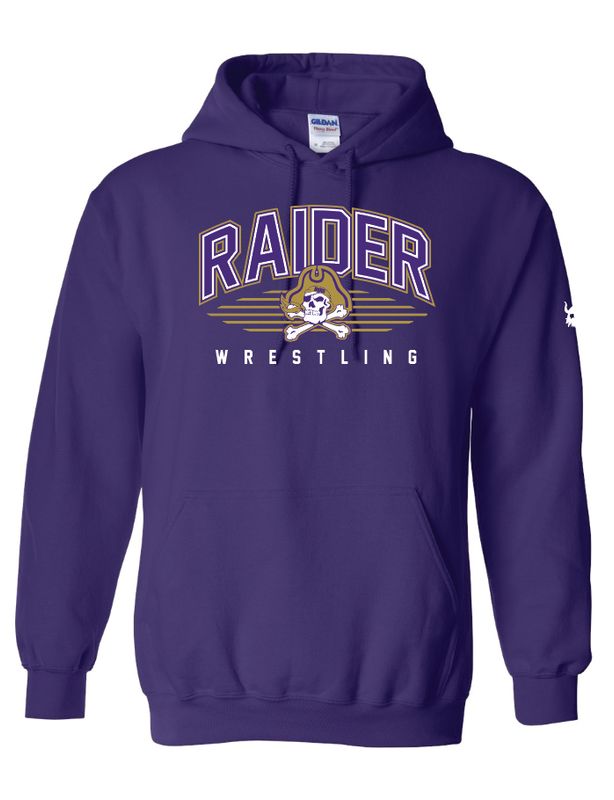Reynoldsburg 2025 Raider Wrestling Purple Hoodie