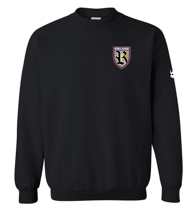 Reynoldsburg 2025 Crest Black Crewneck