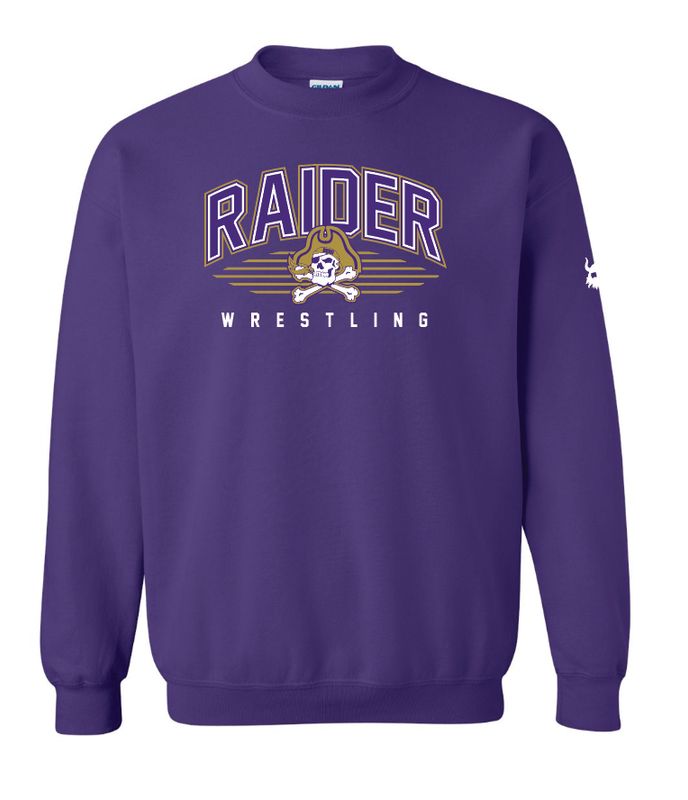 Reynoldsburg 2025 Raider Wrestling Purple Crewneck