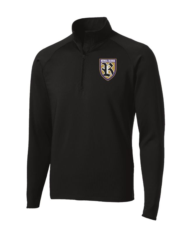Reynoldsburg 2025 Crest Black 1/4 Zip Pullover
