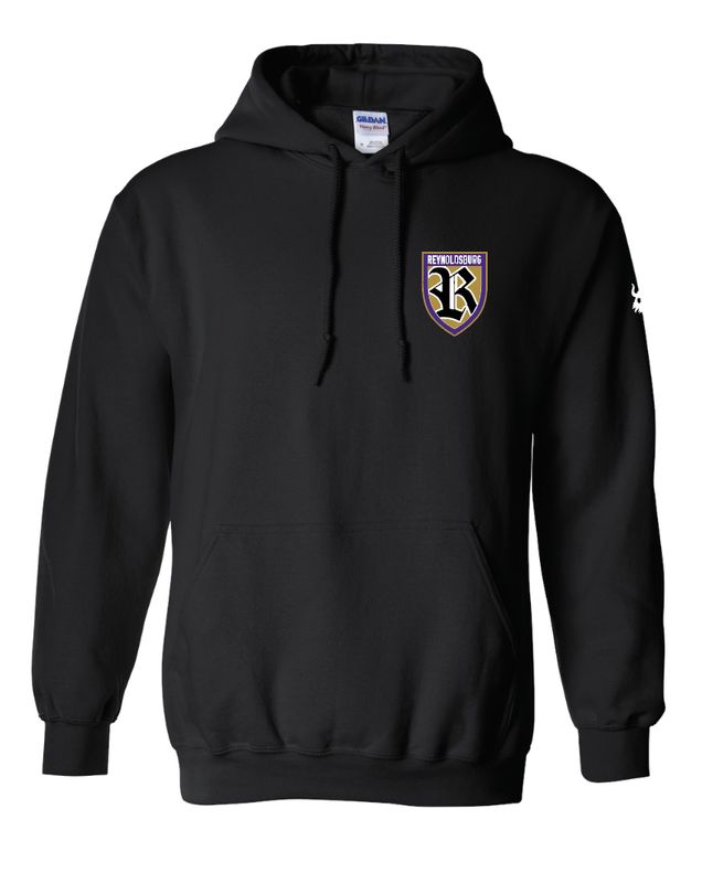 Reynoldsburg 2025 Crest Black Hoodie