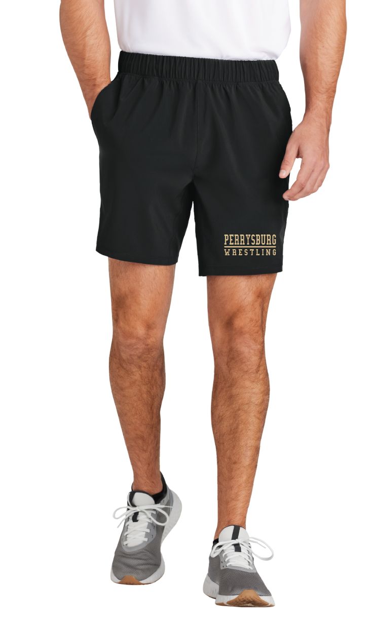 Perrysburg 2025 Black Pocketed Dri-fit Shorts