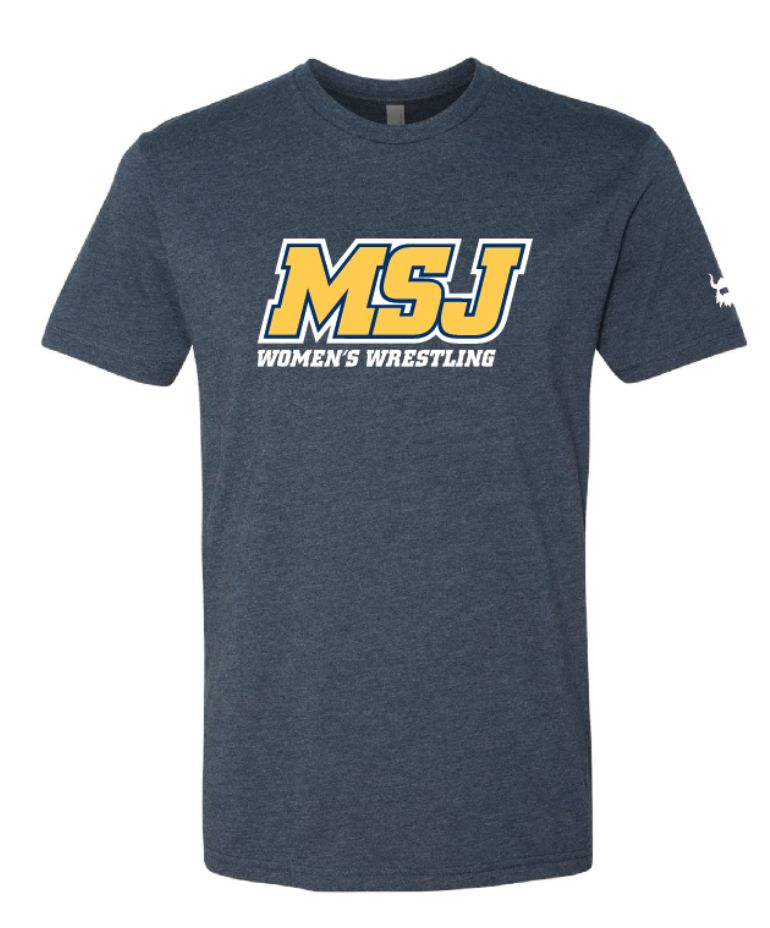 MSJ Women's Wrestling 2025 Wrestling Navy Blend Shirt