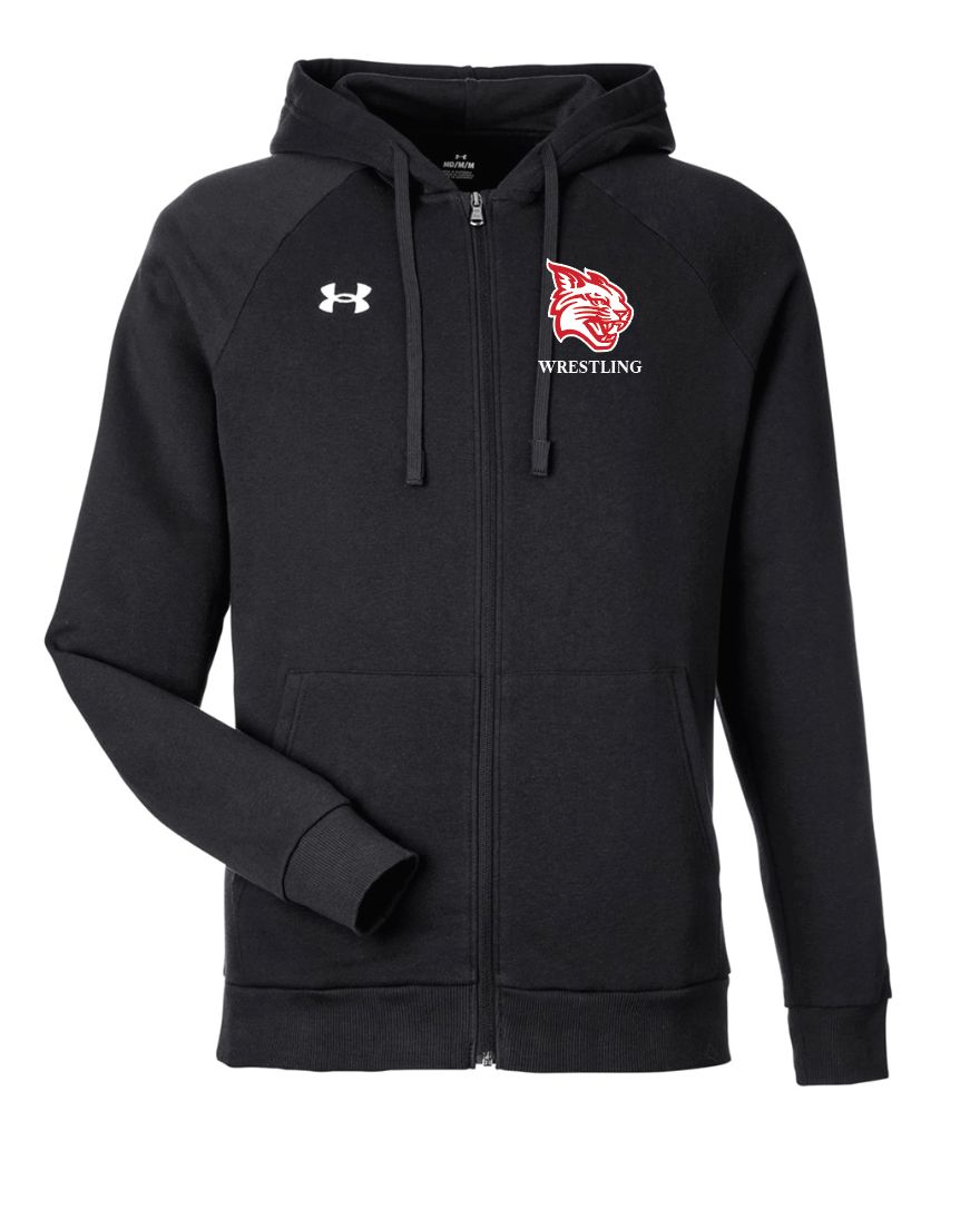 Davidson Wrestling Black Men's Rival Fleece Full-Zip