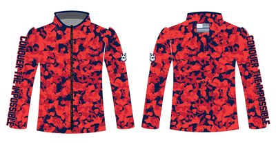 BA Orange Camo Full-Zip Jacket