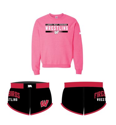 Lakota West 2025 Pink Crewneck &amp; Running Shorts package