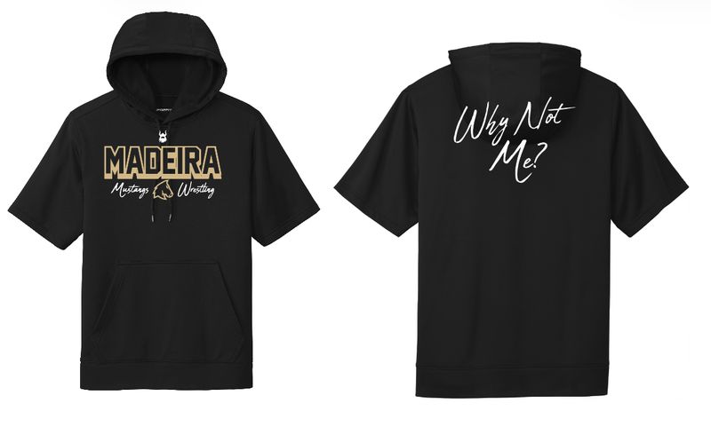 Madeira Short Sleeve Hoodie - With Back Print