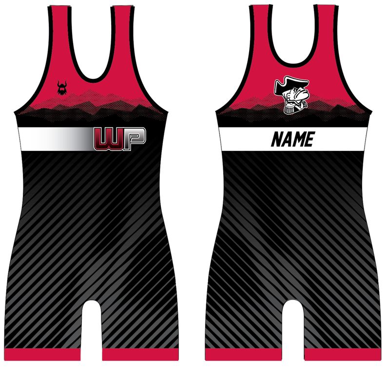 William Penn Black/Red Tournament Singlet