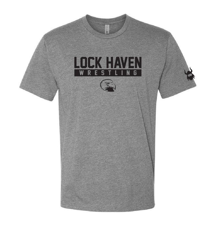 Lock Haven Wrestling Collegiate Grey Blend Shirt