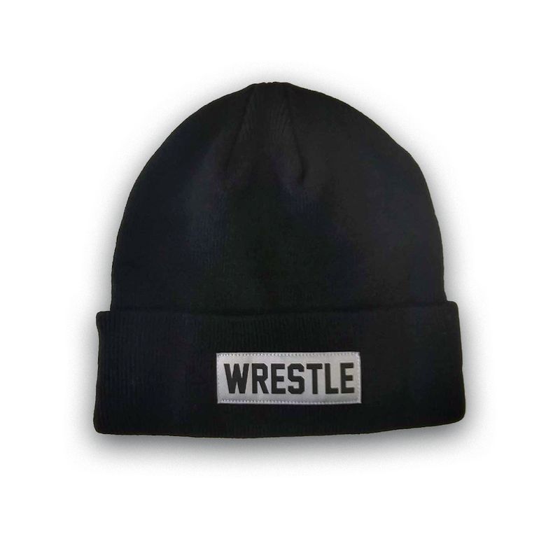 Wrestle Black Beanie