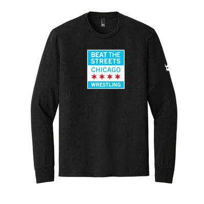 BTS Chicago Classic Black Triblend Long Sleeve