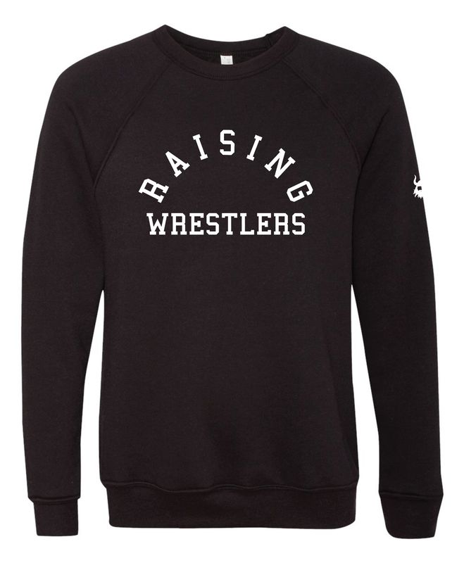 Raising Wrestlers Black Crewneck