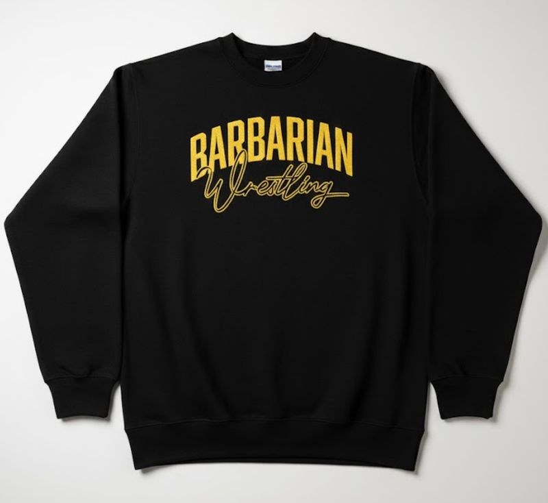 Gold/Black Crewneck Sweatshirt