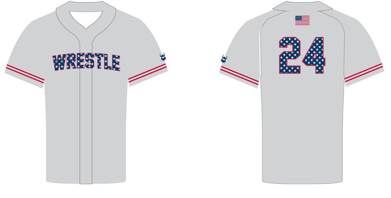 USA Wrestle Baseball Jersey